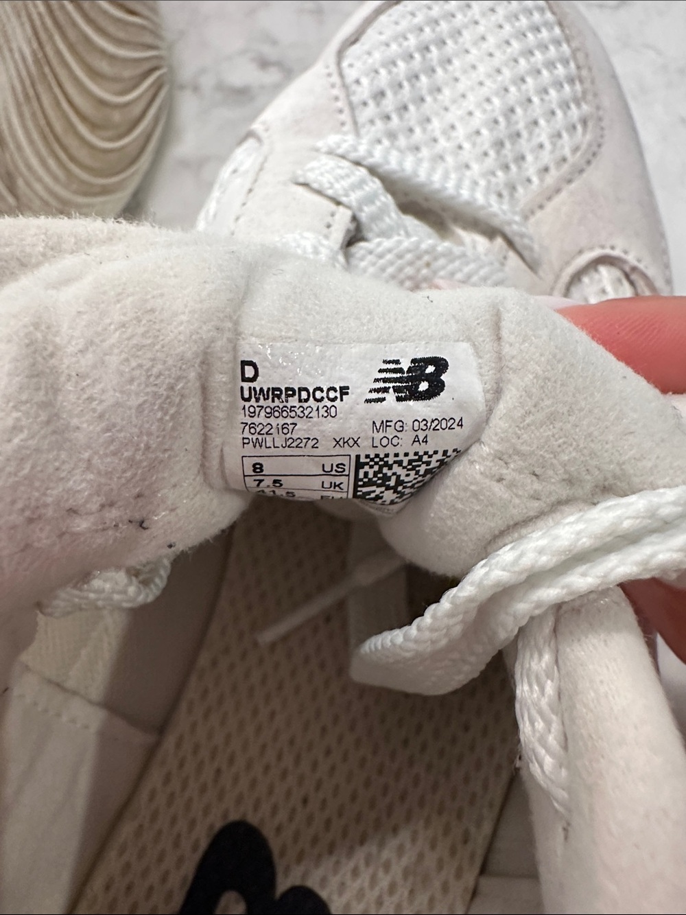 New Balance Women's White Chunky Dad Sneakers - Picture 7 of 7